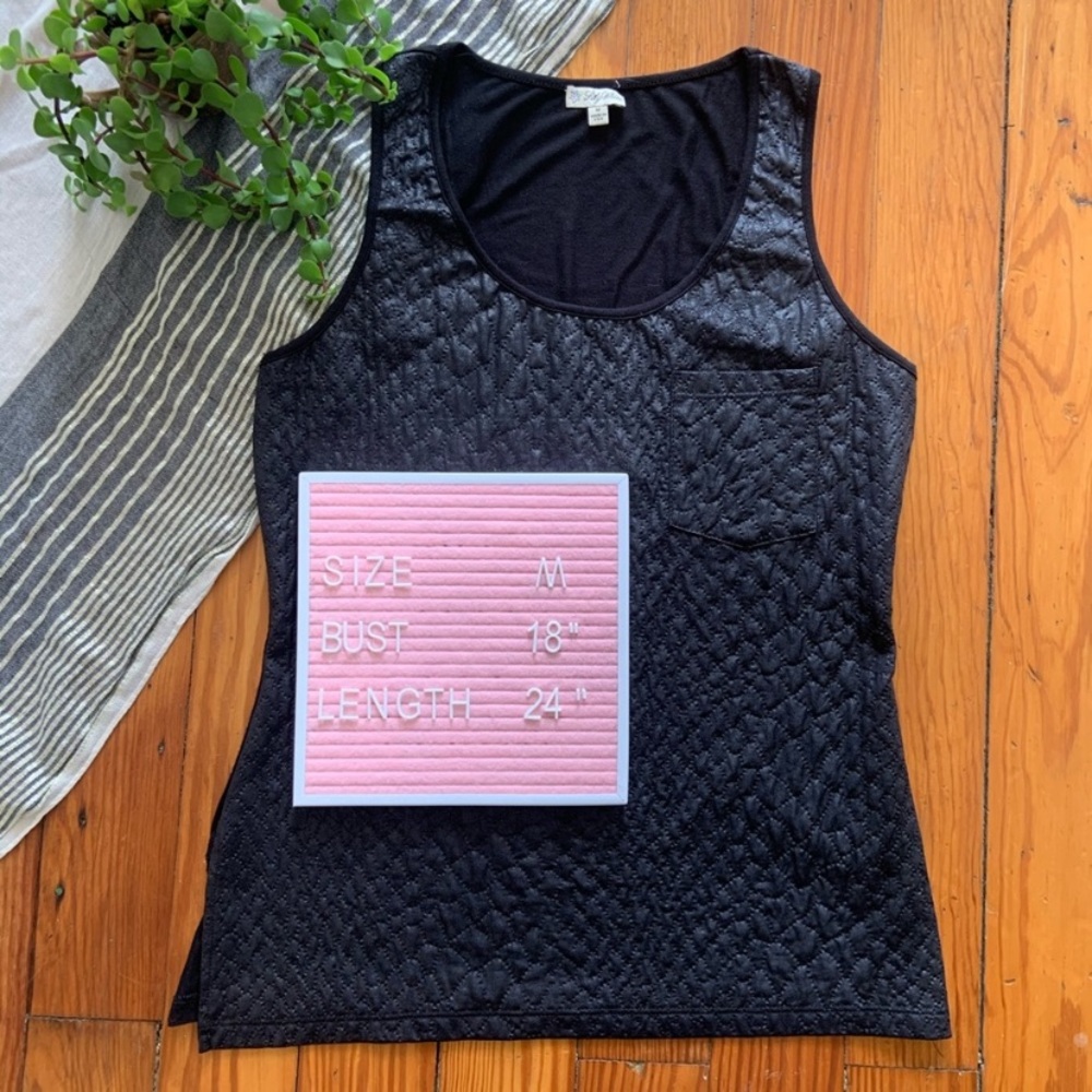 Lily White Snake Print Quilted Tank Top